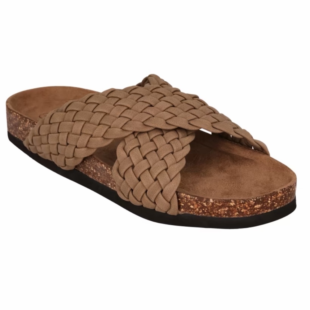NWT Natural Reflections Retro Cross Braided‎ Sandals